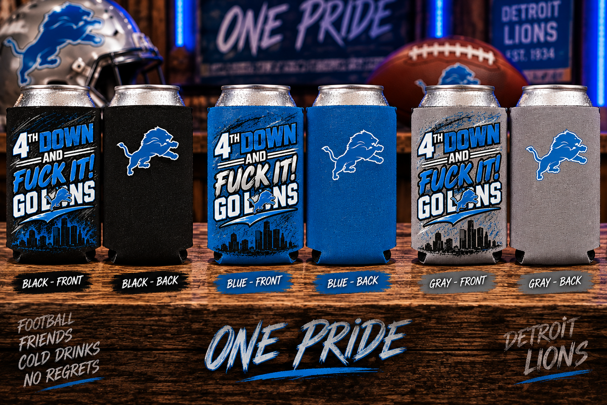 DETROIT LIONS KOOZIE